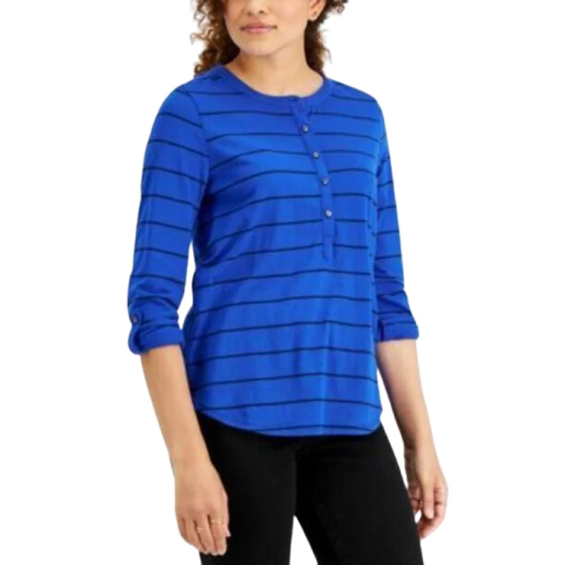 Running ShirtsSTYLE & CO - Striped Henley Blouse