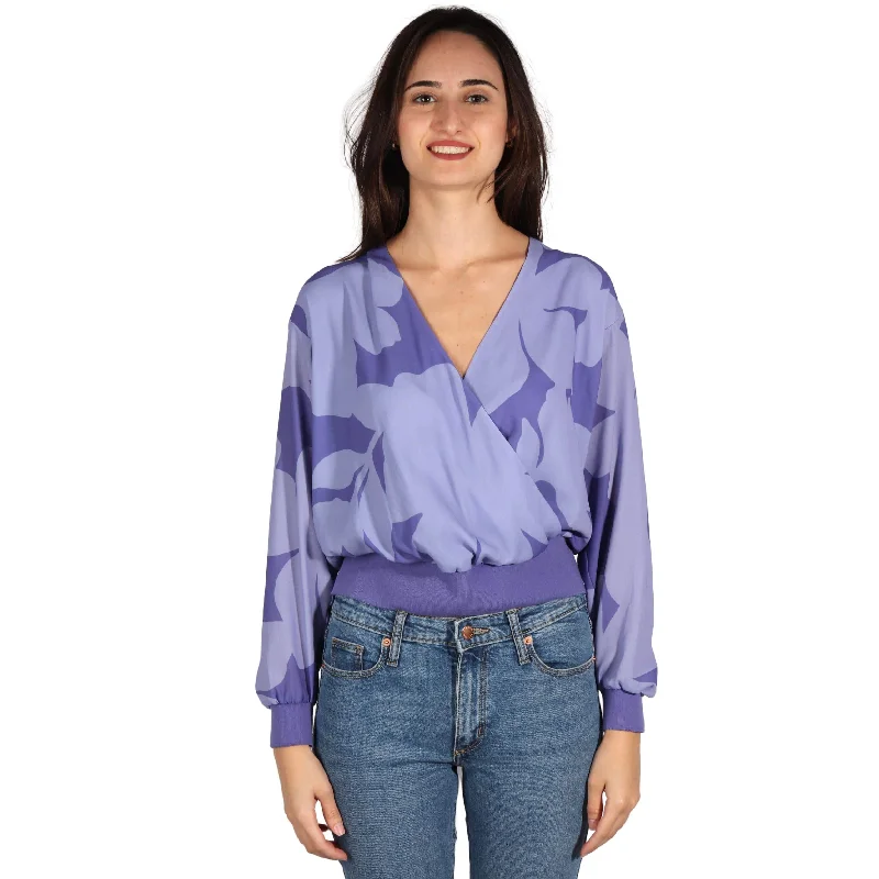 Cotton ShirtsALFANI - Wrap Floral Blouse