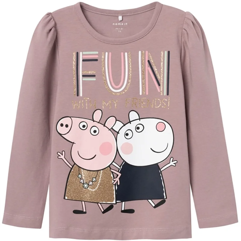 Rayon ShirtsName it Deauville Mauve Namira Peppa Pig Blouse