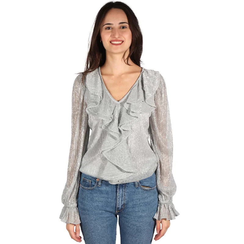 Asymmetrical ShirtsINC - Ruffled Blouse