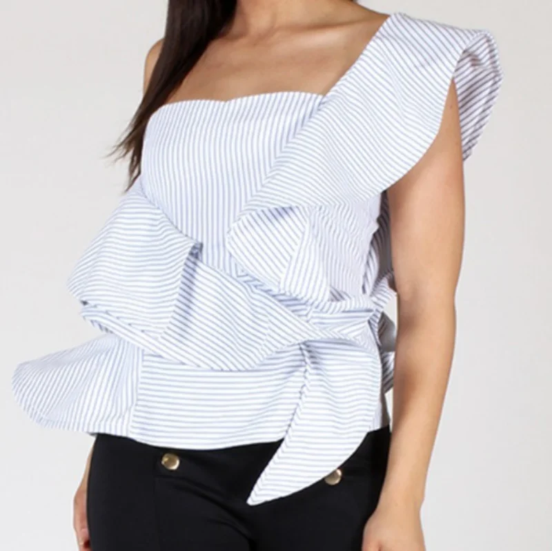 Sheer ShirtsDesola one shoulder blouse