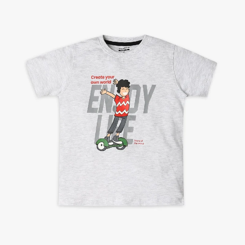 Glitter T-ShirtsBoy's Regular Fit Graphic T-Shirt