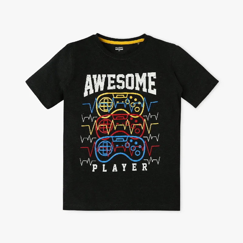 Colorblock T-ShirtsBoy's Regular Fit Graphic T-Shirt