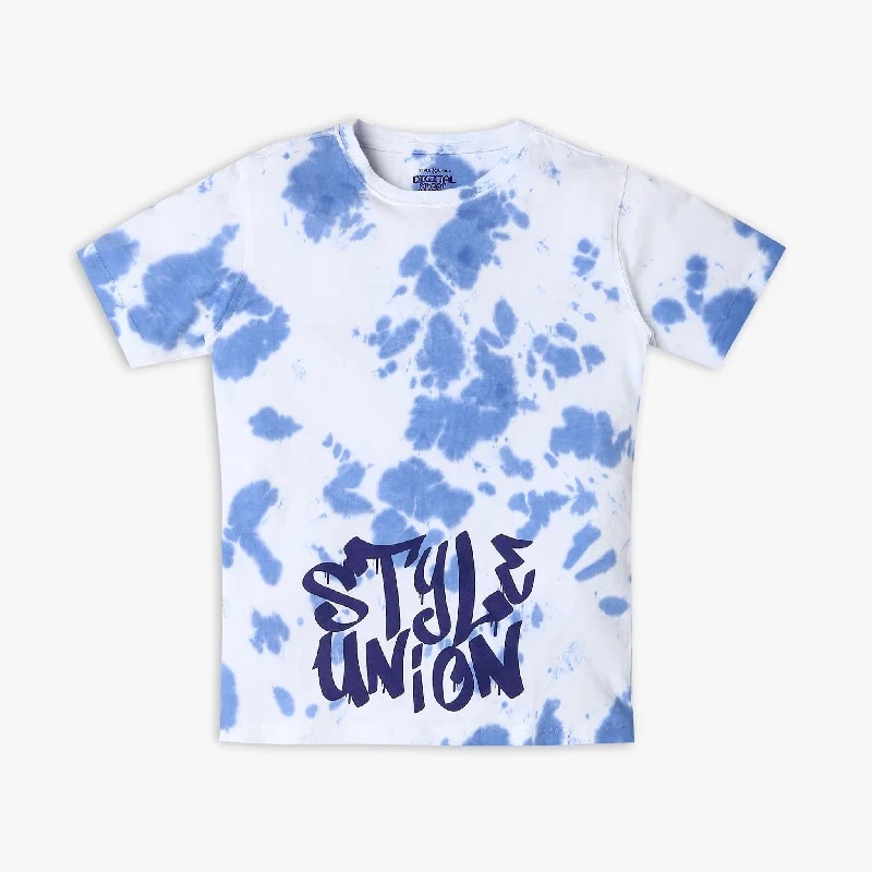 College T-ShirtsBoy's Regular Fit Tie - Dye T-Shirt