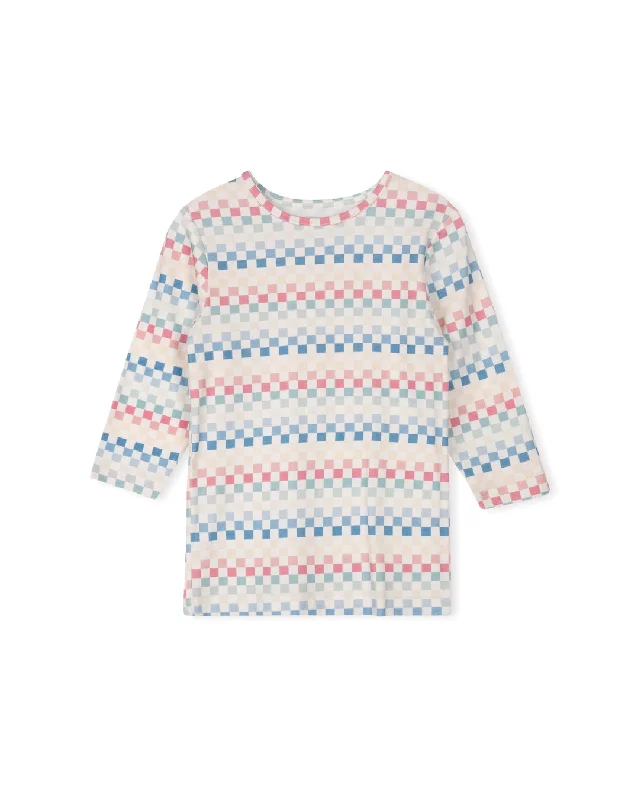 Linen T-ShirtsPastel Checks T-Shirt