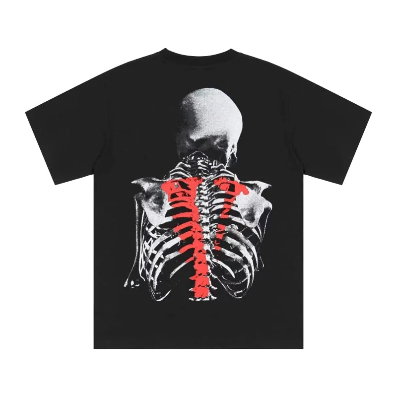 Asymmetrical T-ShirtsUrban Hip Hop Skeleton Graphic T-shirt