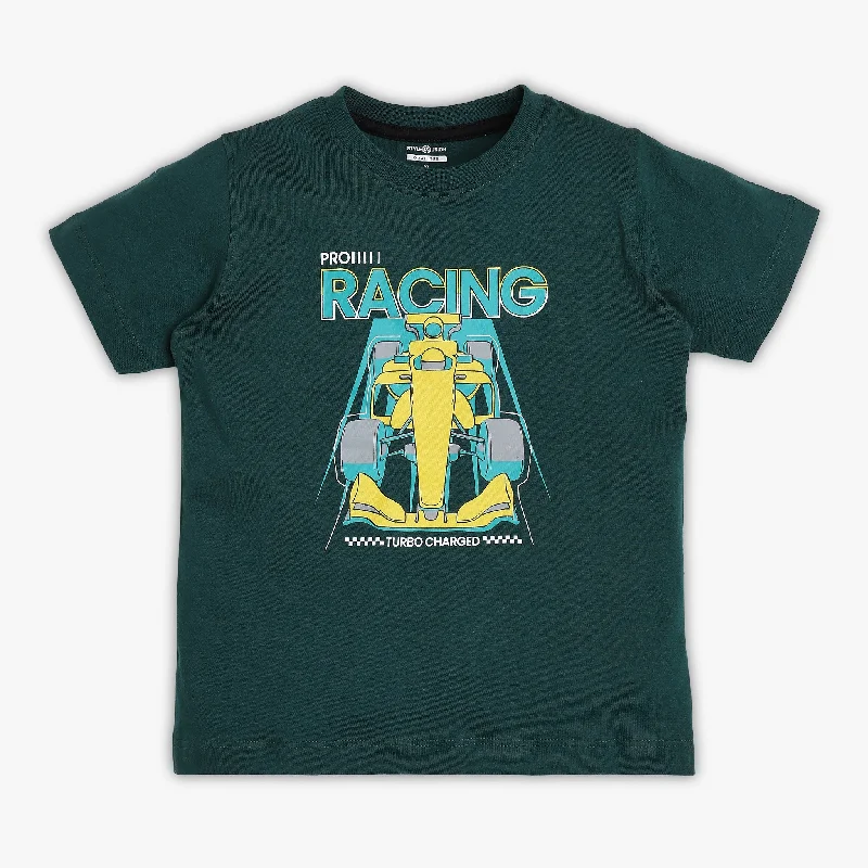 Camping T-ShirtsBoys Regular Fit Graphic T-Shirt