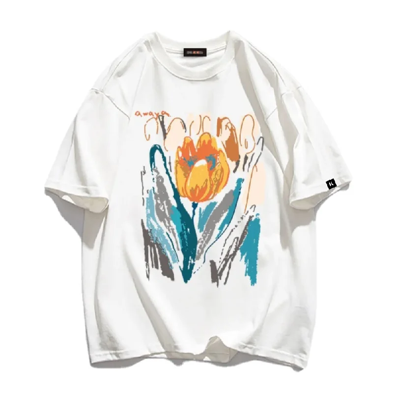 Artist T-ShirtsVintage Abstract Tulip T-Shirt