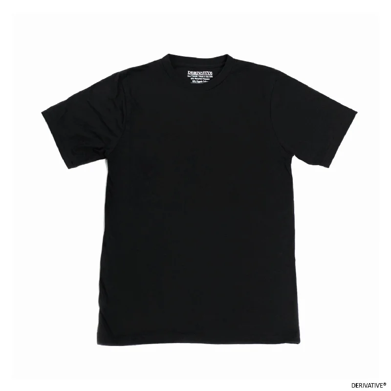 Mesh T-ShirtsOrganic Cotton & Recycled Polyester T-Shirts - Black