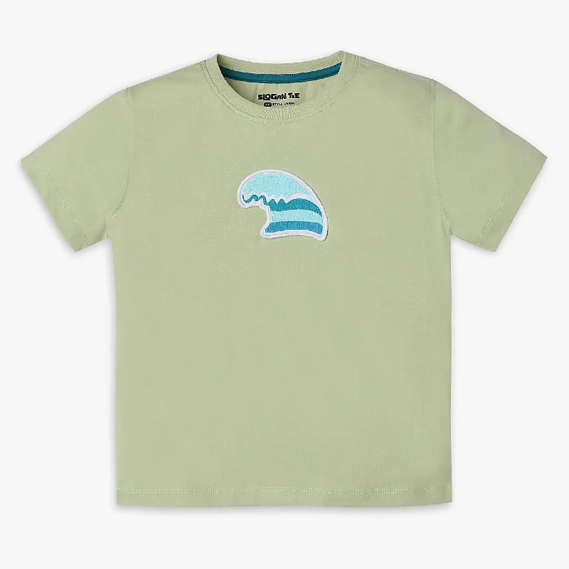 Painted T-ShirtsBoys Regular Fit Solid T-Shirt