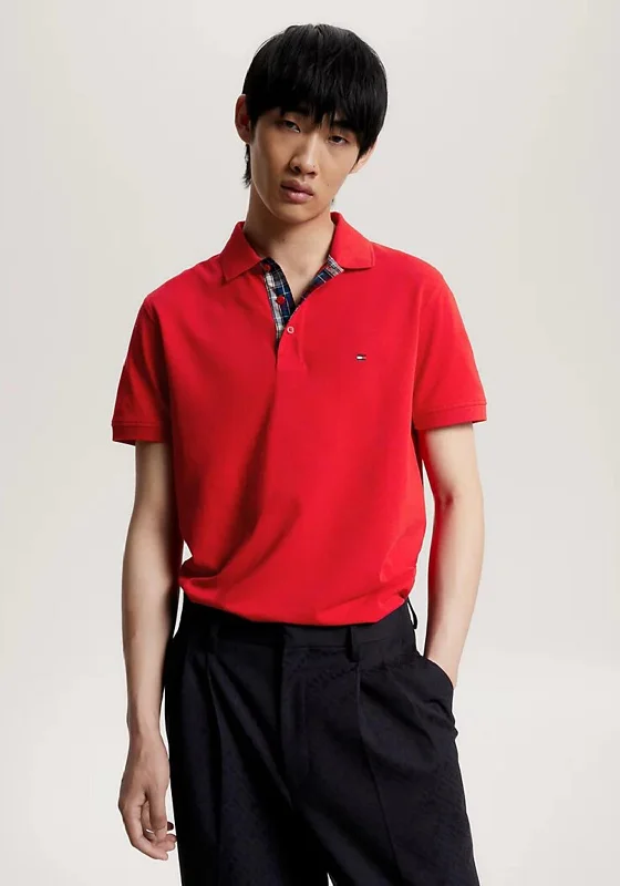 Performance polo shirtTommy Hilfiger Check Placket Polo Shirt, Fireworks