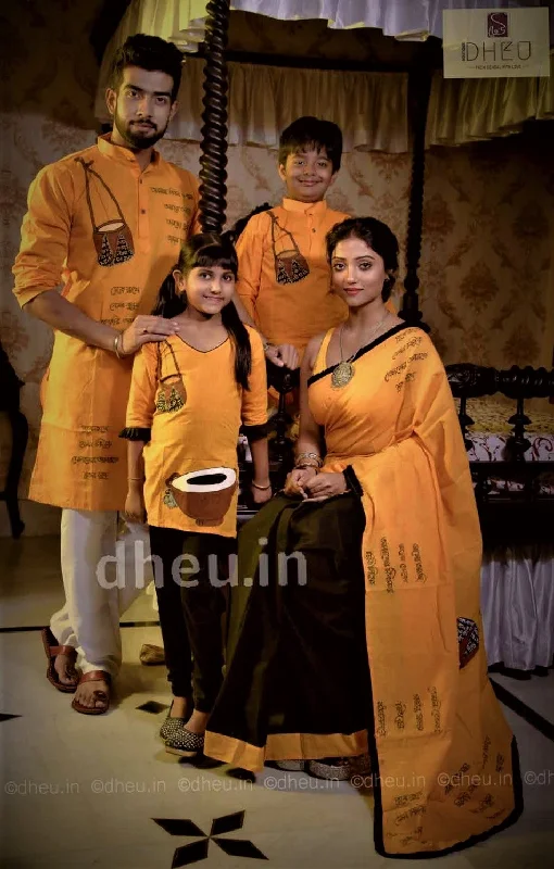 Ektara Family Set-Kurta-Saree Couple Set