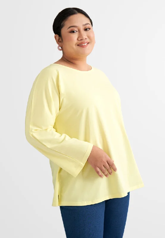 Calista EVERYDAY Loose-fit Crop Sleeve TshirtCroptophoodie