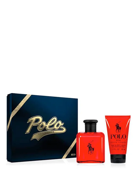 Designer polo shirtRalph Lauren Polo Red Eau De Toilette Gift Set, 75ml