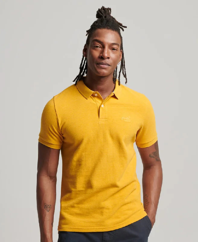 Breathable polo shirtOrganic Cotton Classic Pique Polo Shirt | Turmeric Marle