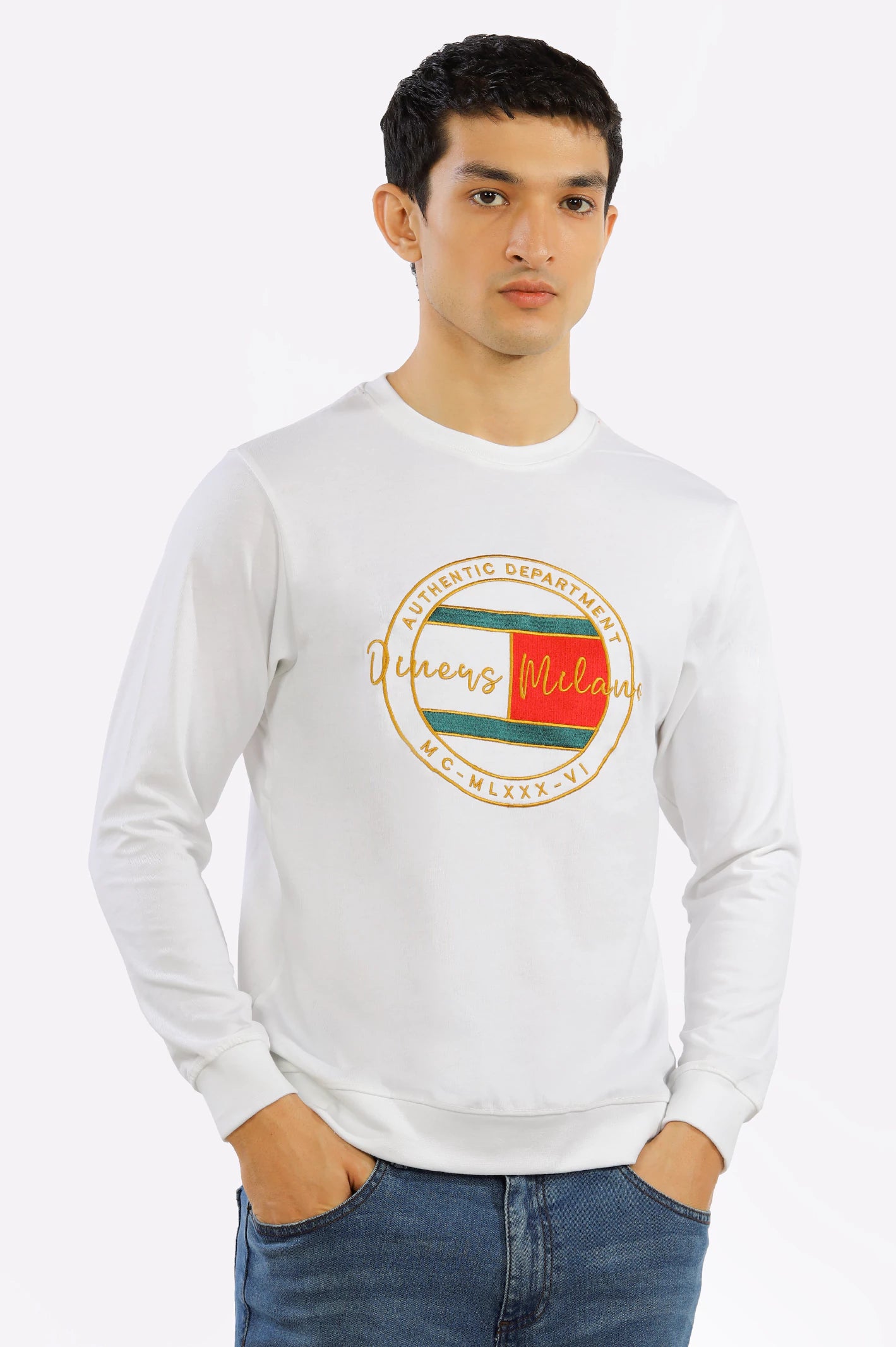 Printed Crew Neck SweatshirtCrewneckprint