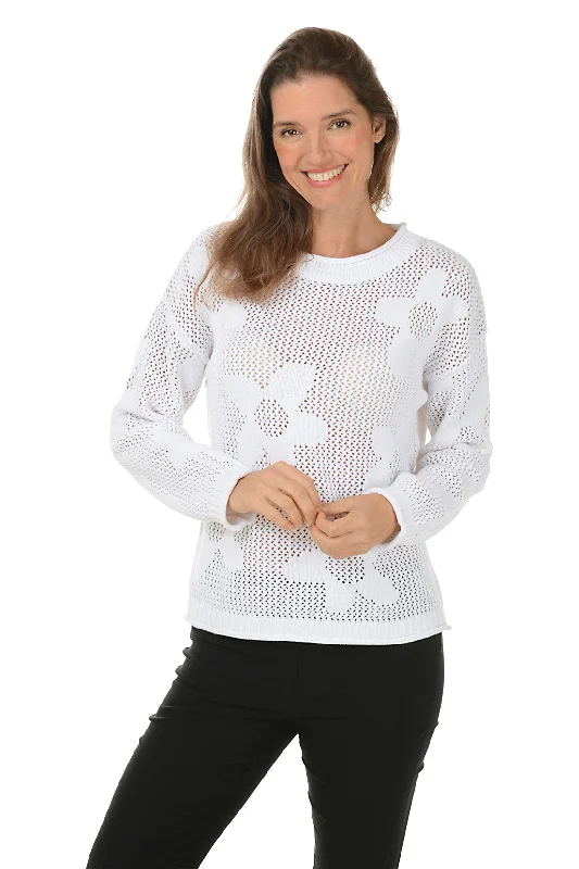 Daisy Open Weave SweaterStatement Knit Tops