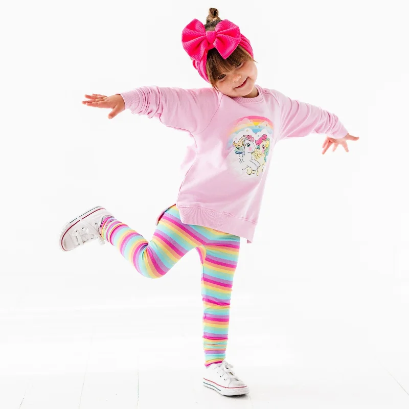 My Little Pony™: Classic Pink Crew Neck & Rainbow LeggingsCrewneckexperience