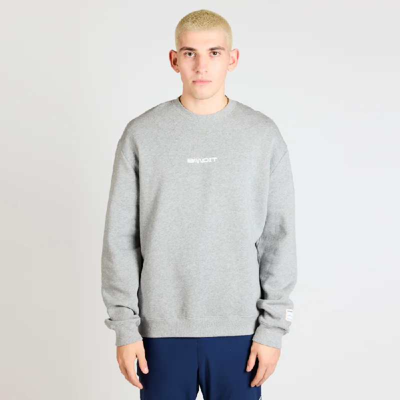 Cotton Fleece Evolve Running Crewneck - Heather GreyCrewneckplatform