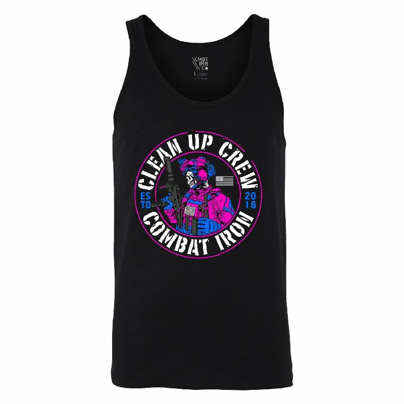 Clean Up Crew Operator Skull Men's TankCrewneckfinish