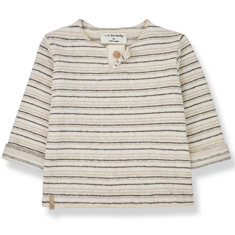 Mathieu Sweater in Ecru by 1+ in the FamilyLayered Knit Tops