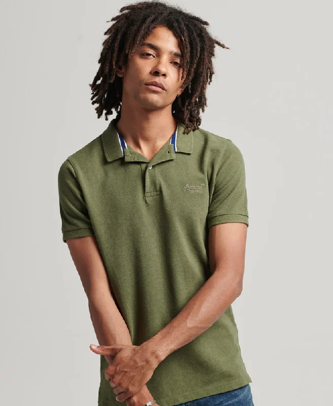 Thermal polo shirtClassic Pique Polo Shirt | Thrift Olive Marle