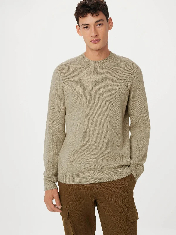 The Yak Wool Crewneck Sweater in Marsh GreenCrewneckexperience