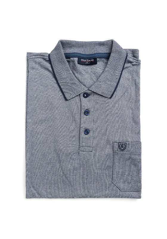 Mesh polo shirtPre End Tony Polo Shirt, Dark Denim