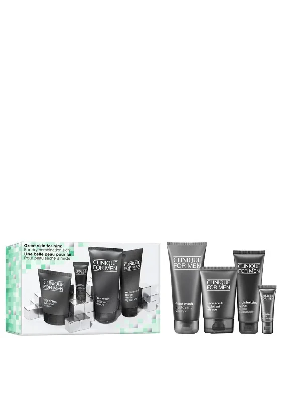 Clinique Great Skin For Him Skincare Gift Set – Dry Combination Skin