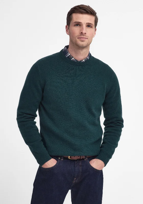 Barbour Men’s Patch Crew Neck Jumper, EvergreenCrewneckstretch