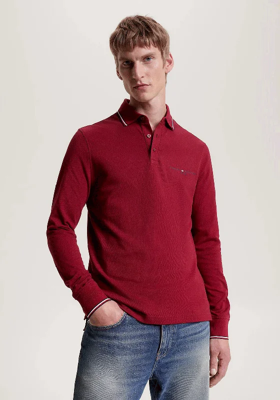 Handmade polo shirtTommy Hilfiger Signature Tipped Polo Shirt, Rouge