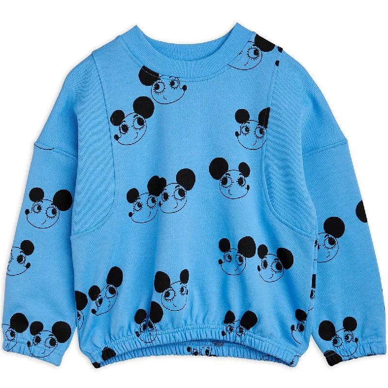 Ritzratz AOP Sweatshirt in Blue by Mini RodiniWinter Knit Tops