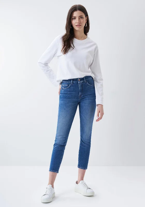 Salsa Push In Glamour Cropped Slim Jeans, BlueCroptopnetwork