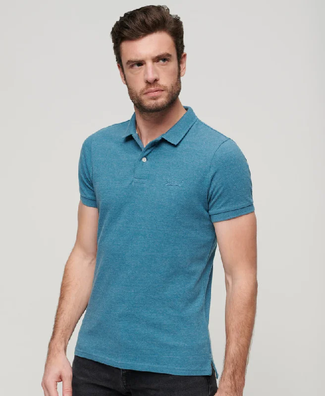 Bright polo shirtClassic Pique Polo | Alaskan Blue Marle