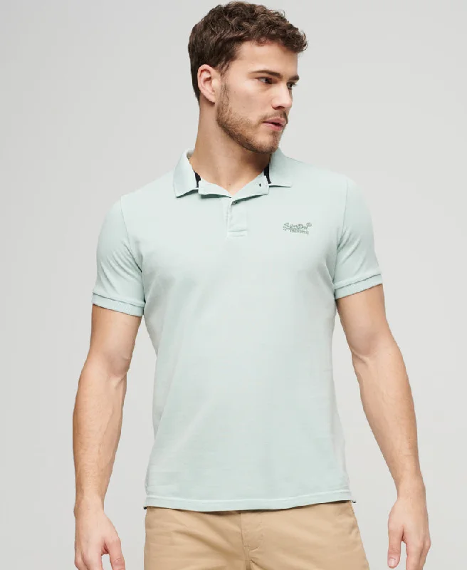 Bold polo shirtOrganic Cotton Vintage Destroy Polo Shirt | Surf Spray Green