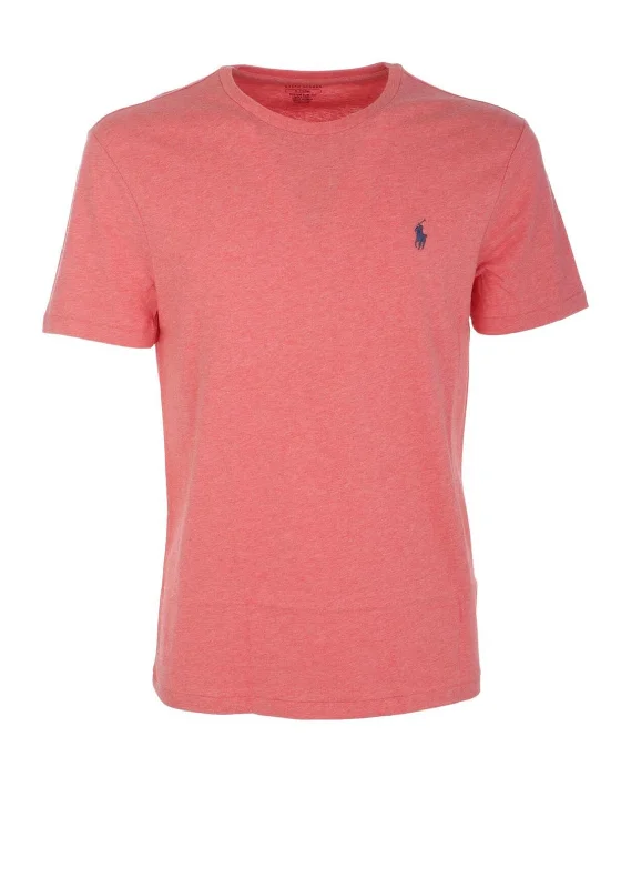 Ralph Lauren Classic Crew Neck T-Shirt, Pale RedCrewneckwool