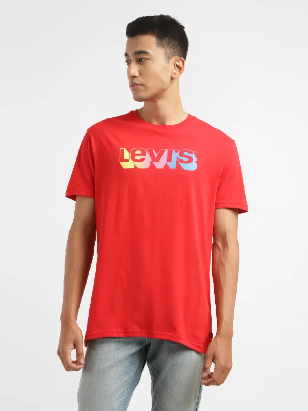 Men's Brand Logo Crew Neck T-shirtCrewnecksmart