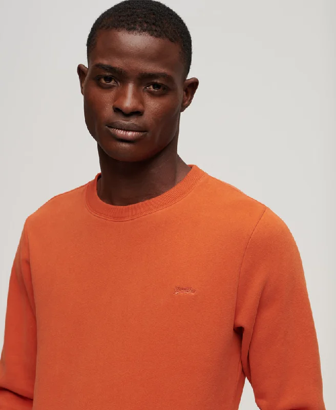 Essential Logo Crew Sweatshirt | Denim Co Rust OrangeCrewneckchic