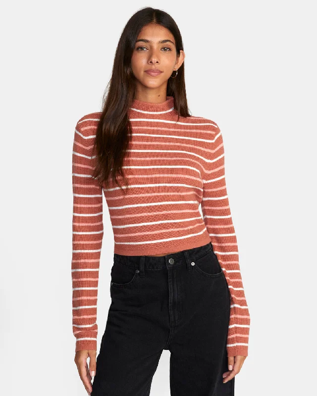 Après Sweater Long Sleeve Crop Top - CinnamonFishing Knit Tops