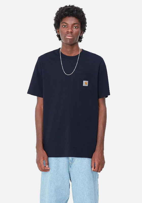 Carhartt WIP Pocket Crew Neck T-Shirt, Dark NavyCrewnecktrendsetter