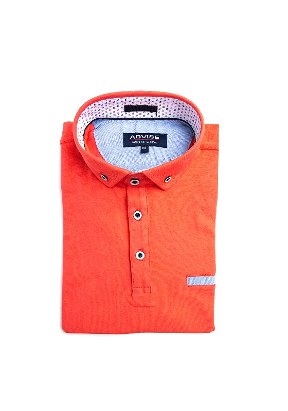 Slim-fit polo shirtAdvise Polo Shirt, Coral