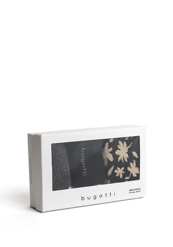 Bugatti 3 Pack Socks Giftset, Black Multi