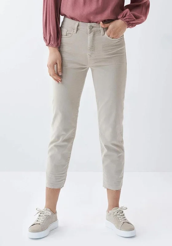 Salsa True Cropped Slim Jeans, BeigeCroptopvibe