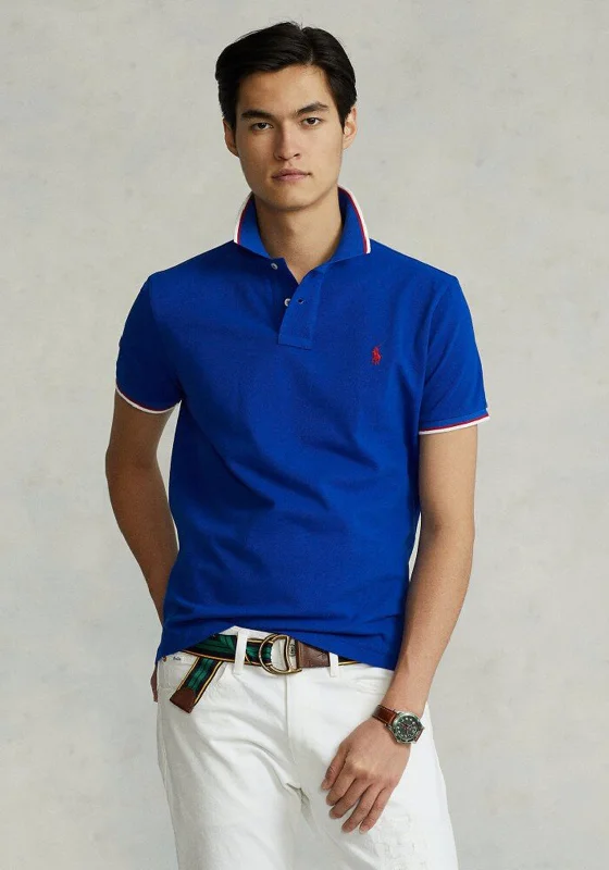 Handmade polo shirtRalph Lauren Contrast Trim Classic Polo Shirt, Blue