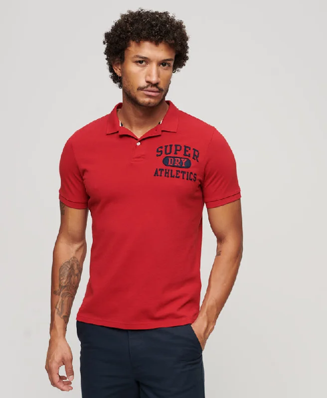 Short-sleeve polo shirtApplique Classic Fit Polo | Barndoor Red