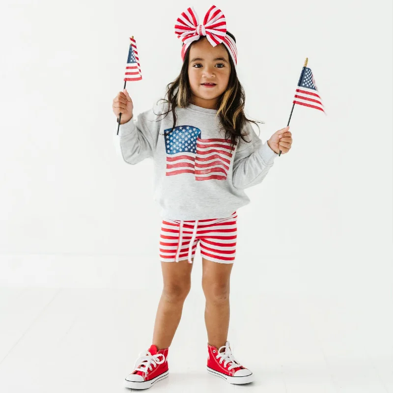 American Flag Crew Neck SweatshirtCrewneckenthusiast