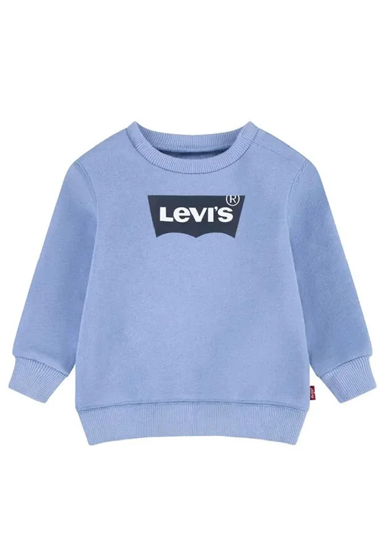 Levi’s Baby Boy Batwing Crewneck Sweatshirt, Vista BlueCrewneckcloud