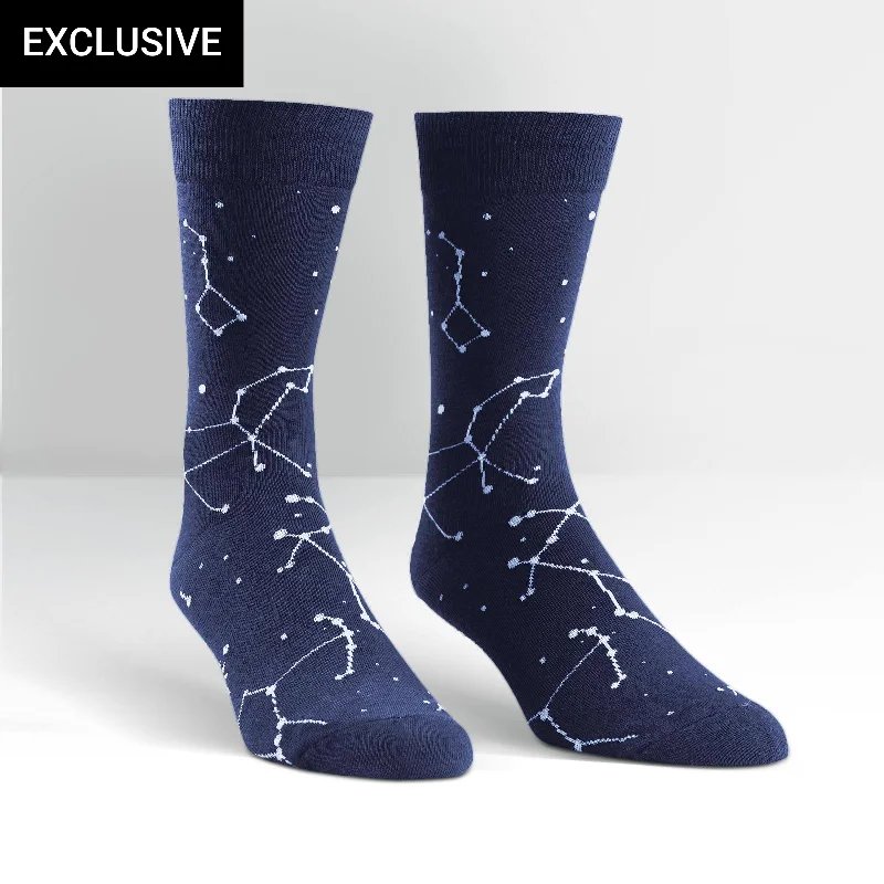 Constellations Glow-in-the-dark Crew SocksCrewneckplatform