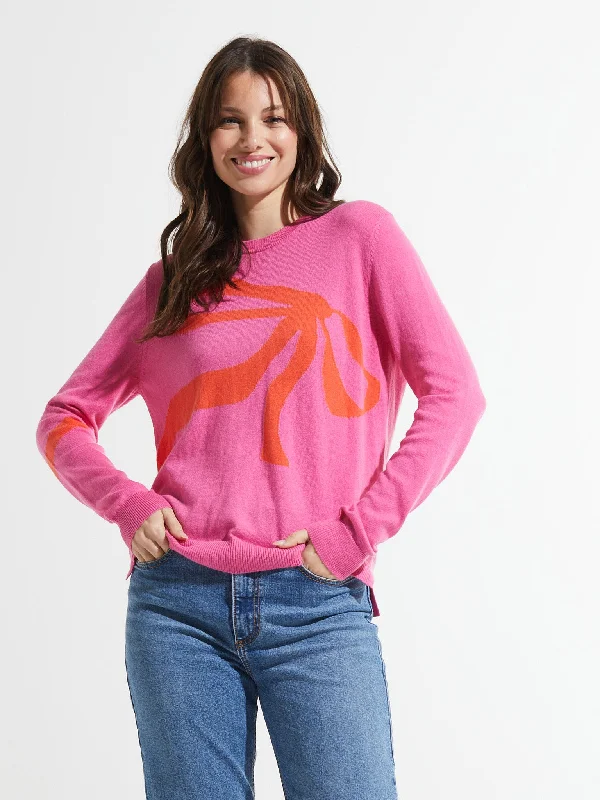 Candy Bow SweaterBand Merch Knit Tops