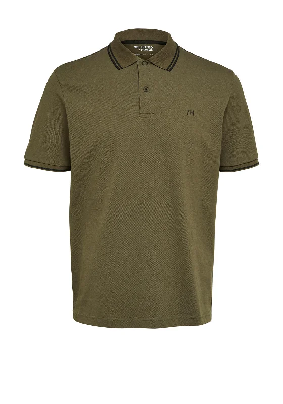 Short-sleeve polo shirtSelected Homme Dante Sport Polo Shirt, Burnt Olive